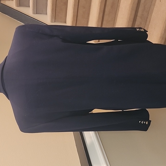 Lauren Ralph Lauren Navy Blue Wool Double Breasted Blazer Sz 14 EUC - Picture 4 of 10